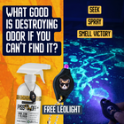 32 Oz. Spray Bottle PISS OFF+ All-Purpose Odor, Stain & Allergen Eliminator with LEO Light