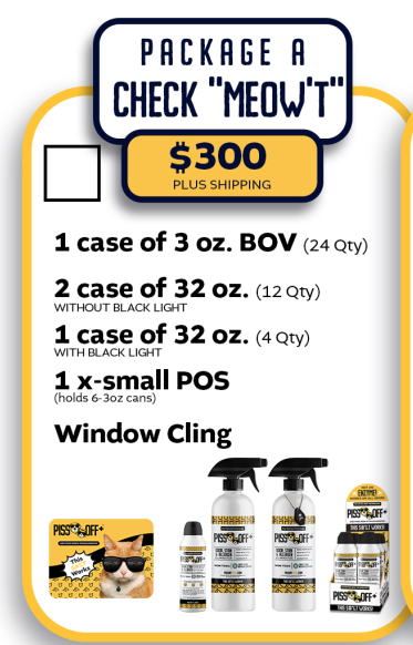 Check "MEOW'T" Package *RETAILERS ONLY*