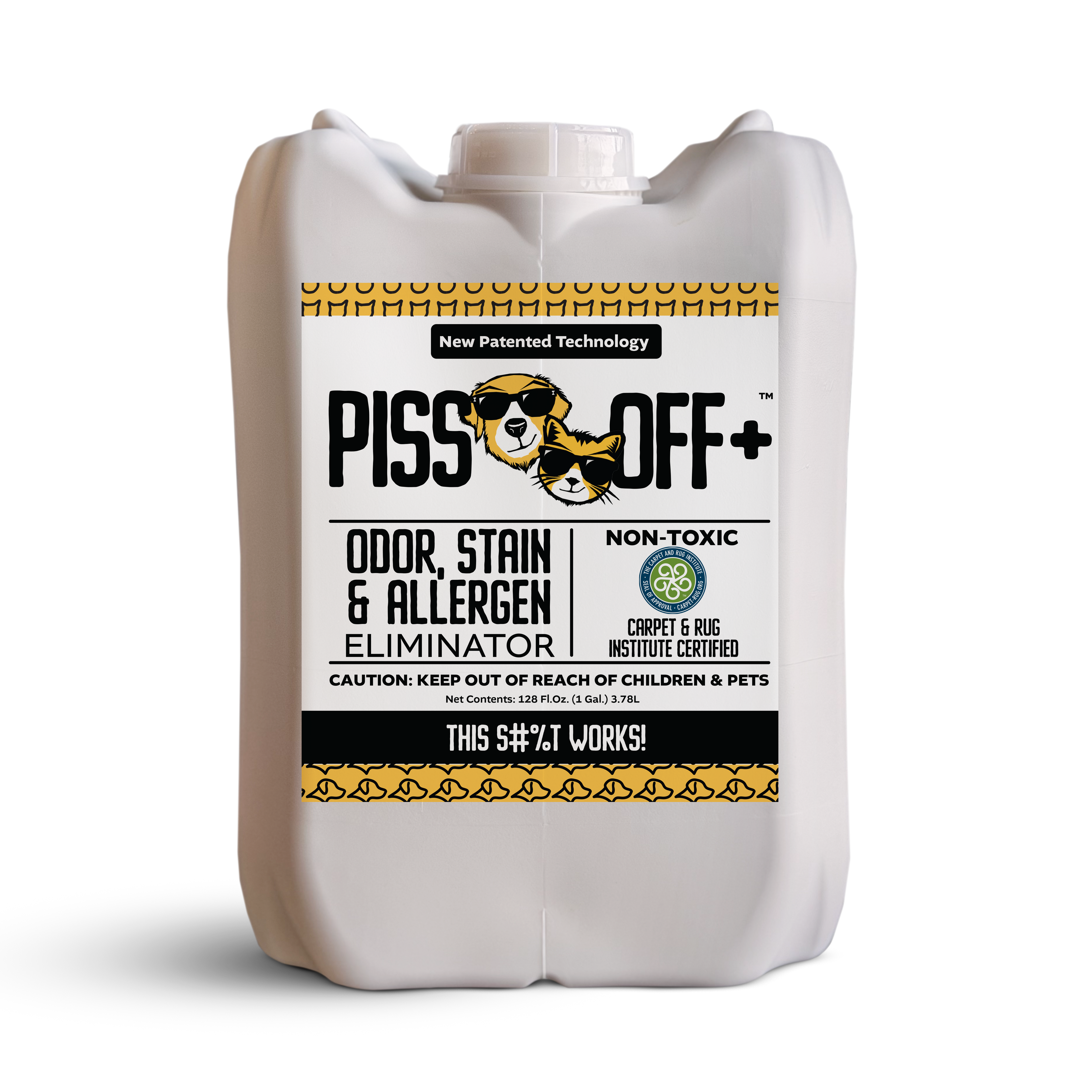 5 Gal. Jug PISS OFF+ All-Purpose Odor, Stain & Allergen Eliminator