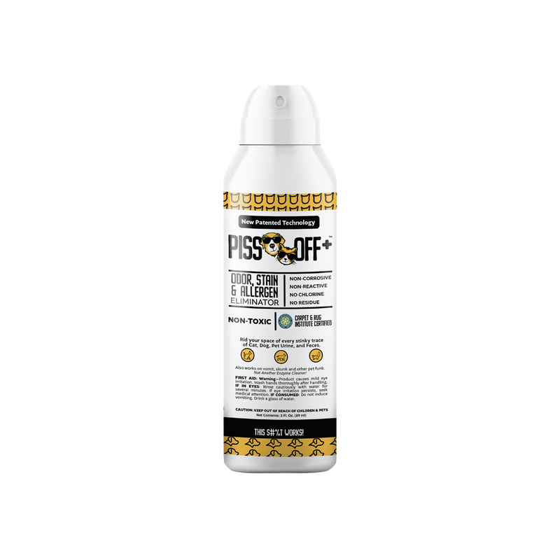 3 Oz. BOV Travel Size Canister PISS OFF+ All-Purpose Odor, Stain & Allergen Eliminator